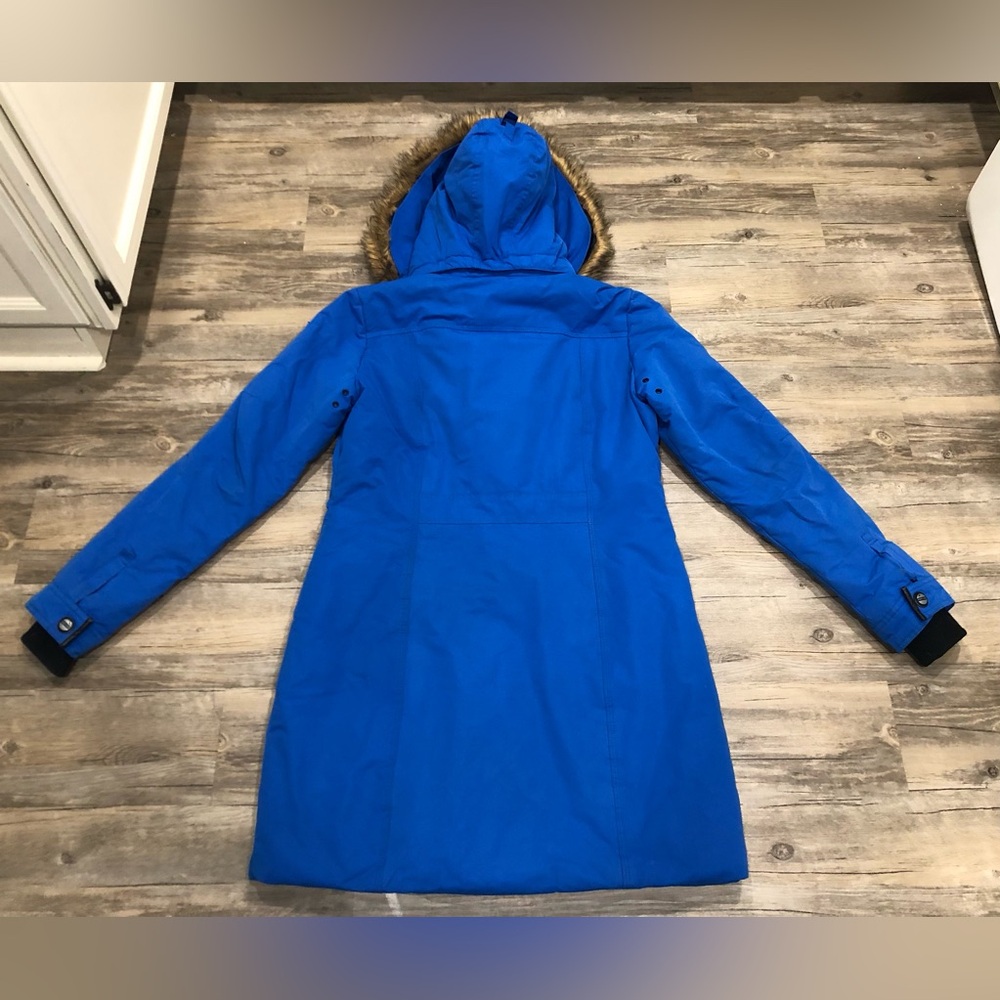 Point Zero Duvet Premium Down Cobalt Long Ski & Snow Jacket - Below -20C - Picture 4 of 12